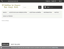 Tablet Screenshot of elmolinodeguaro.es